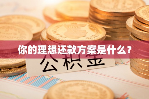 鼓楼你的理想还款方案是什么？