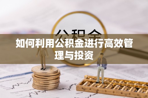 鼓楼如何利用公积金进行高效管理与投资